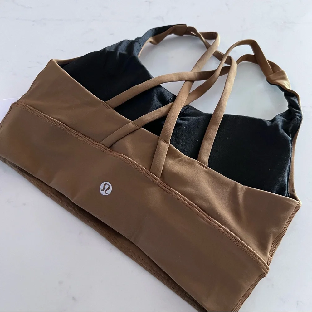 lululemon athletica Brown Cross-Back Sports Bra